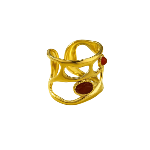 sexy goldy red ring