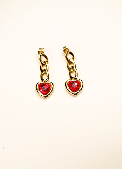 crush me earrings rubis